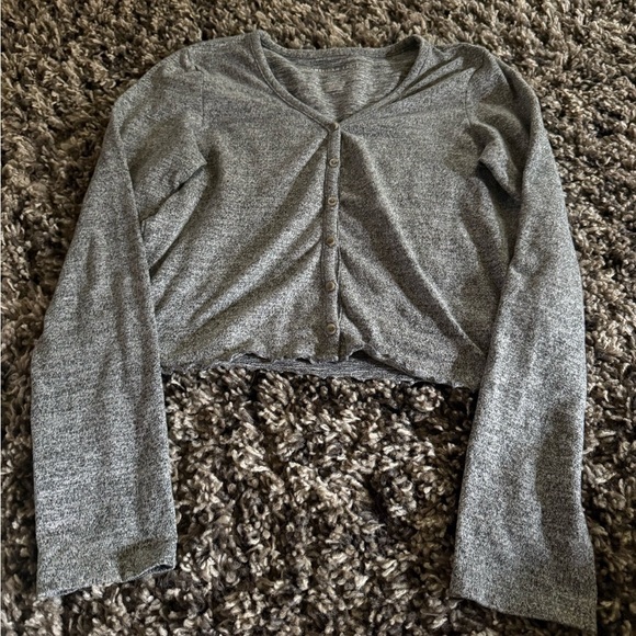 American Eagle Outfitters Tops - American Eagle Outfitters Charcoal Knit Sweater
